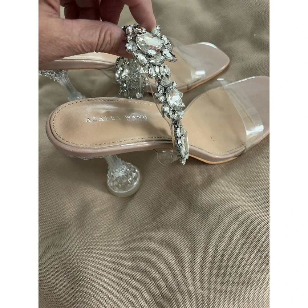 AZALEA WANG Wedding Sandals in Nude Women's Size 10 Narrow width